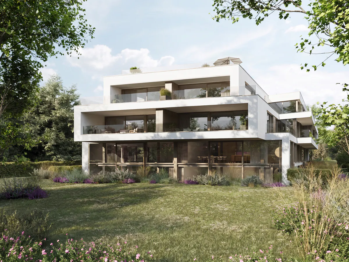 Bogenhausen — Visualisierung Gartenansicht