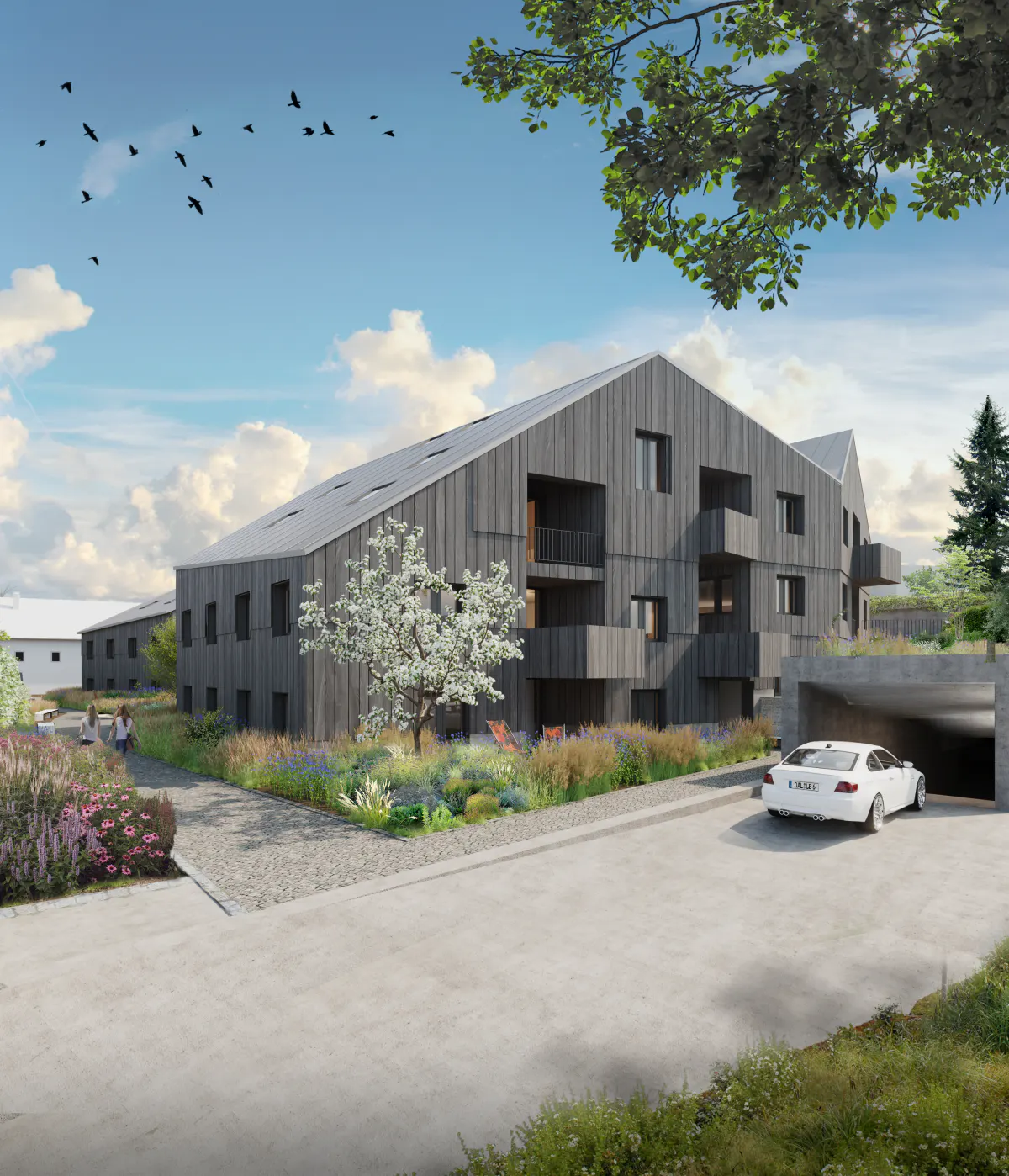 Wohnen am Salzweg — front view visualisation